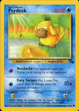 Psyduck (1999-2000) AU - Fossil #53