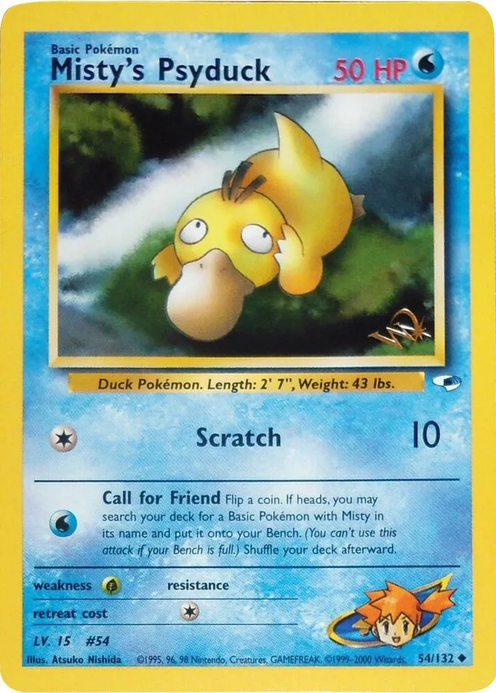 Misty's Psyduck [W Stamped] - WoTC Promo #054